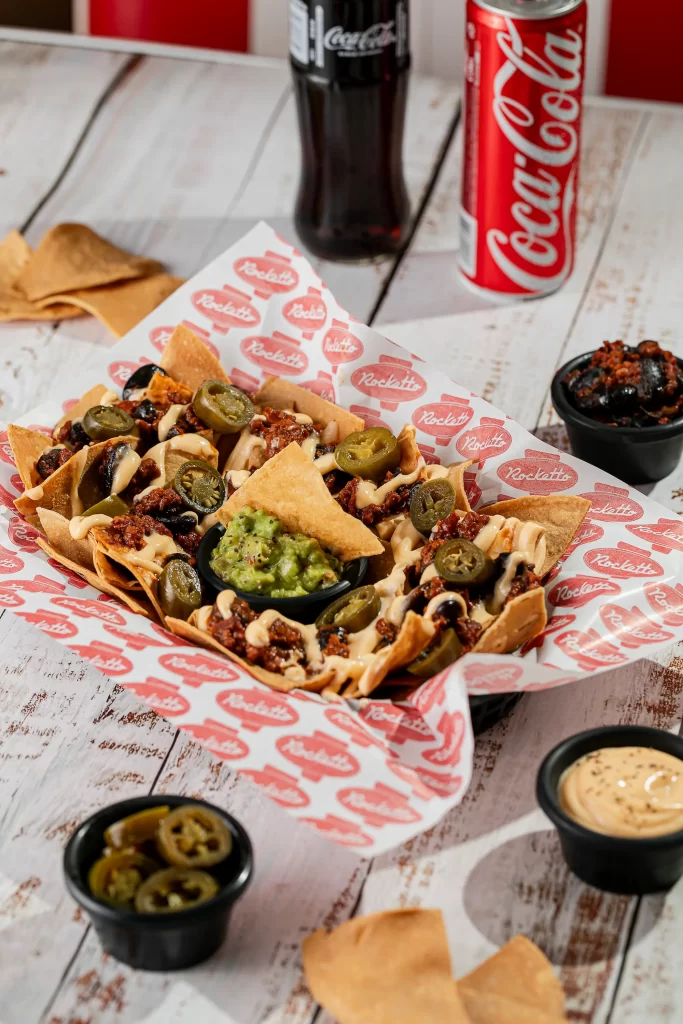 Rocketto chilli nachos